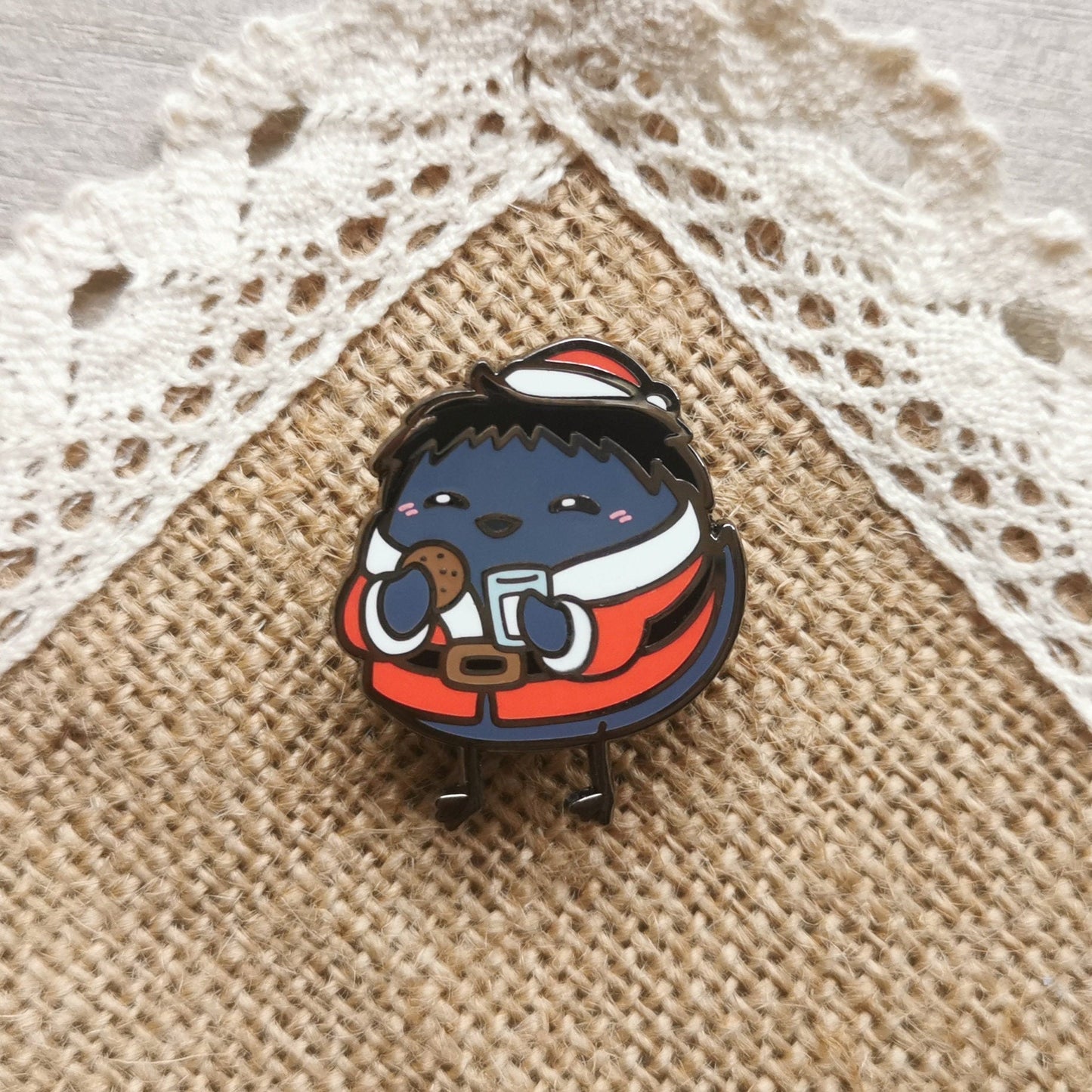 HQ Year 3s Karasuno Winter Birb Enamel Pin