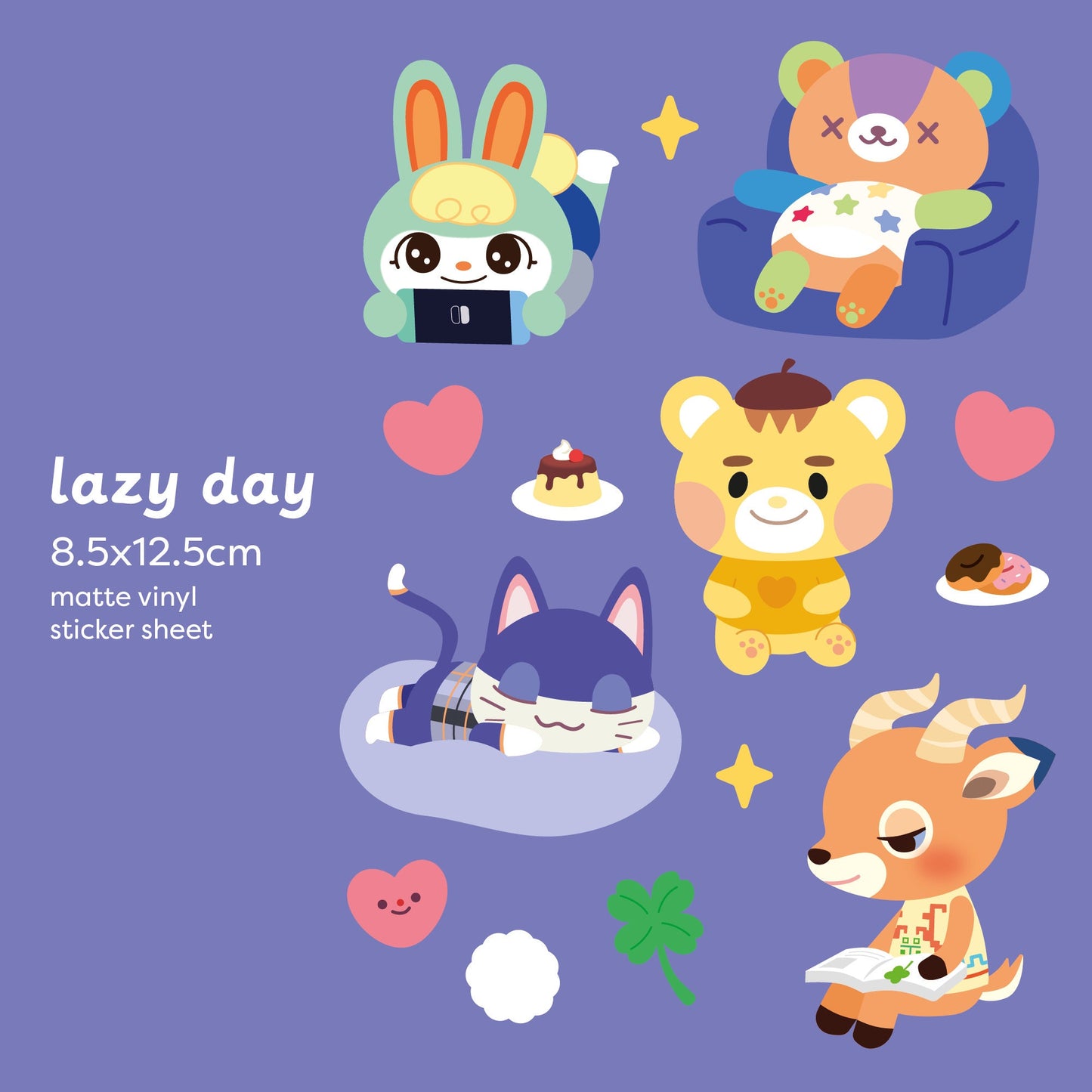 Animal Crossing A Day Off Deco Sticker Sheets