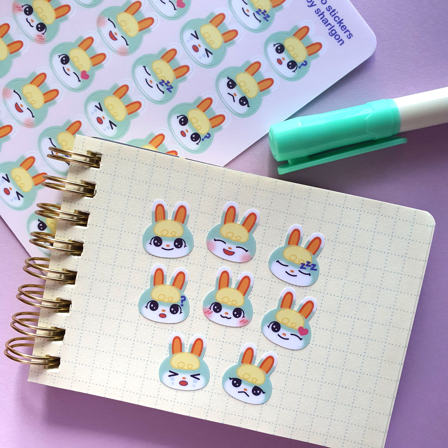 Animal Crossing Babyface Mini Deco Sticker Sheet | Series 2
