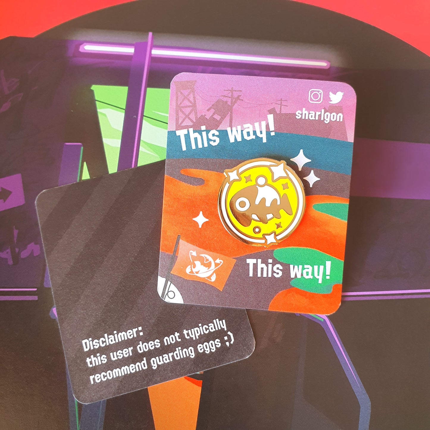 Splatoon 2 Golden Egg Enamel Pin