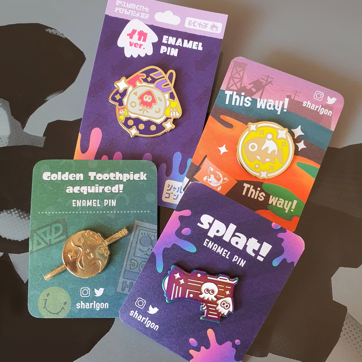 Splatoon Ika-Gotchi Enamel Pin