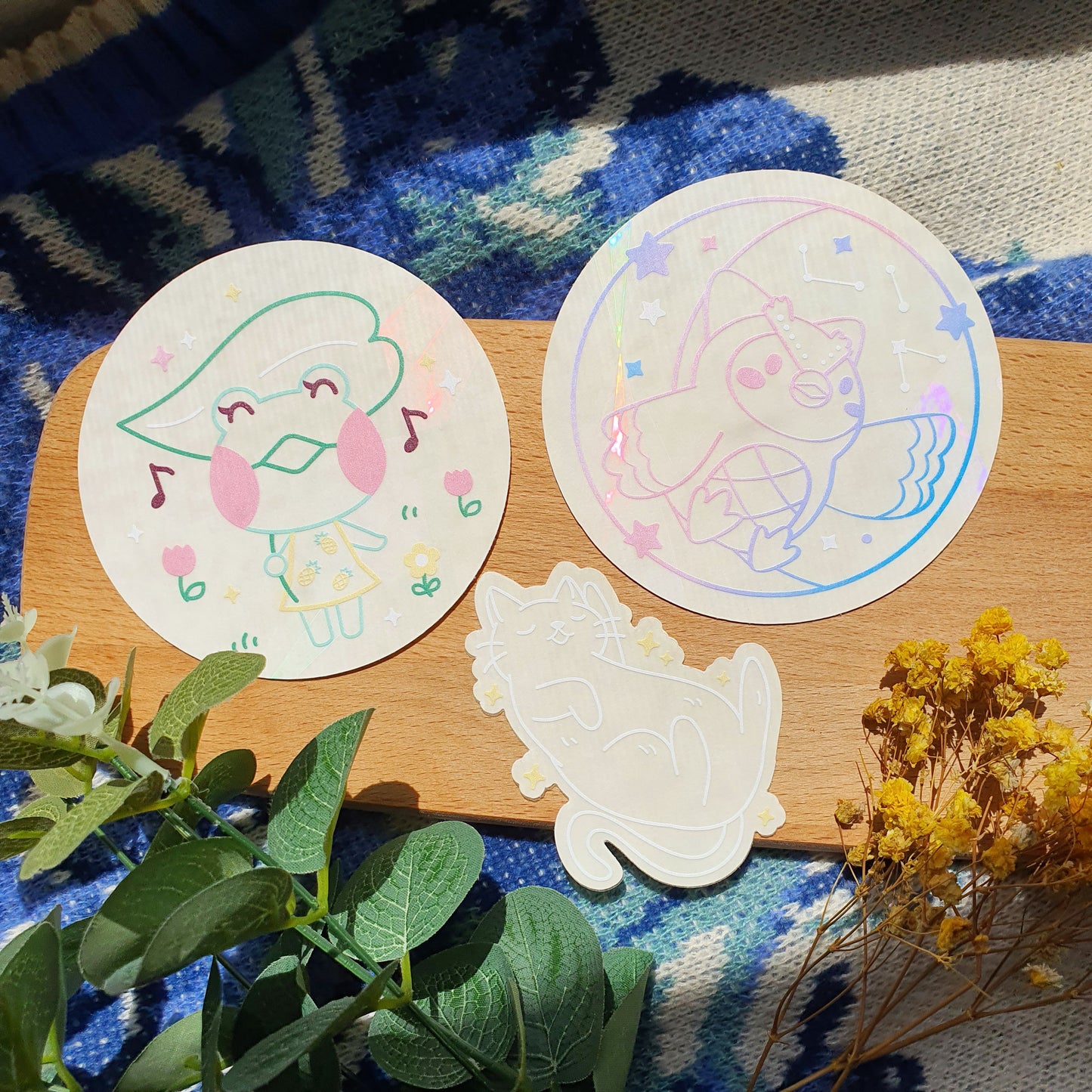 Lily Frog Suncatcher Decal Sticker