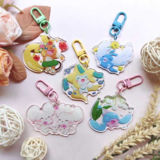 Spring Pokemon Acrylic Charms E