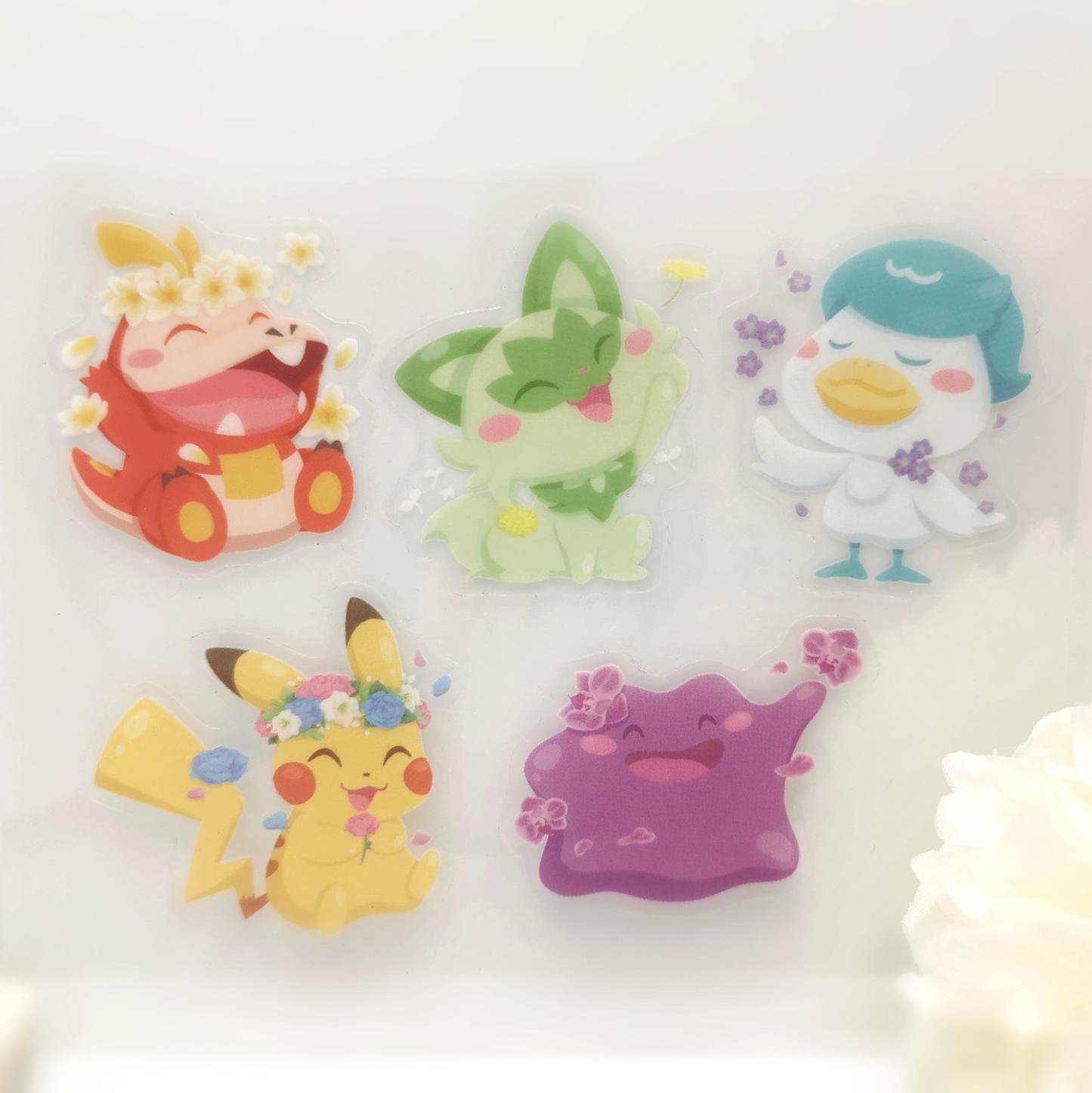Spring Pokemon Clear Sticker Packs