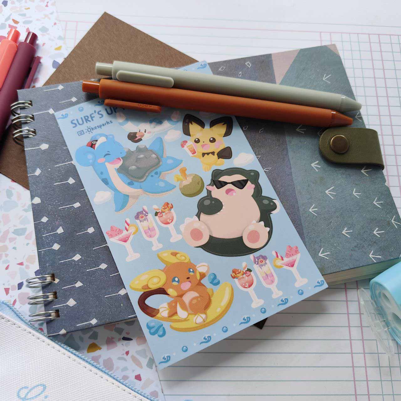 Surfs up & Let's go Sticker Sheets