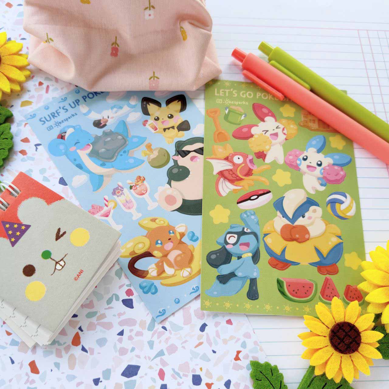 Surfs up & Let's go Sticker Sheets