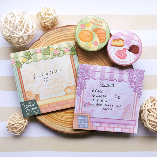 Cakes and Breads Memo Note Pads