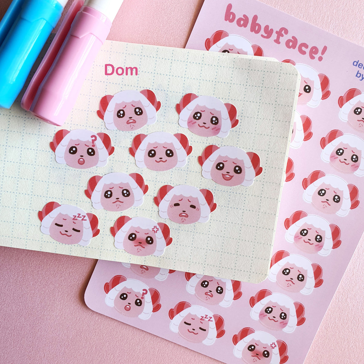 Babyface Mini Deco Sticker Sheet