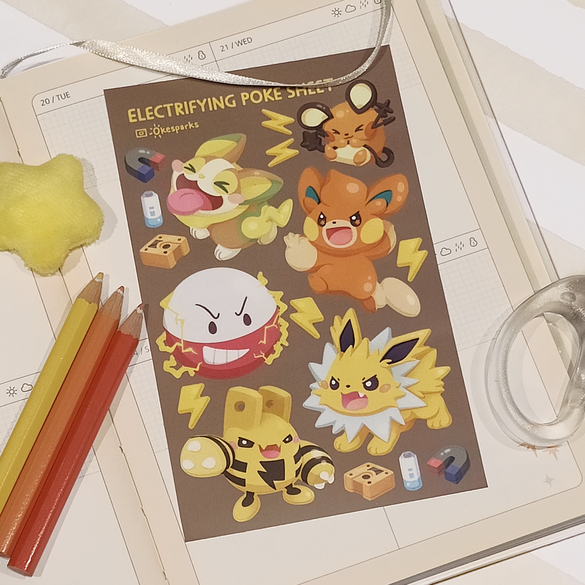 Charging & Electrifying Sticker Sheets