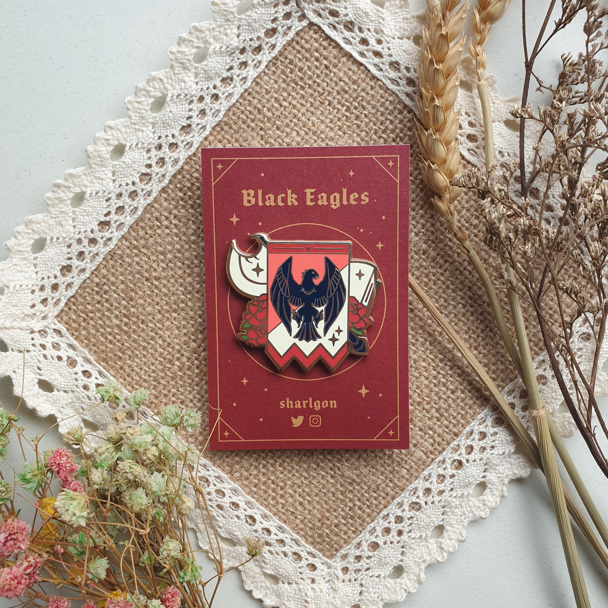 Three Houses House Badge Enamel Pins