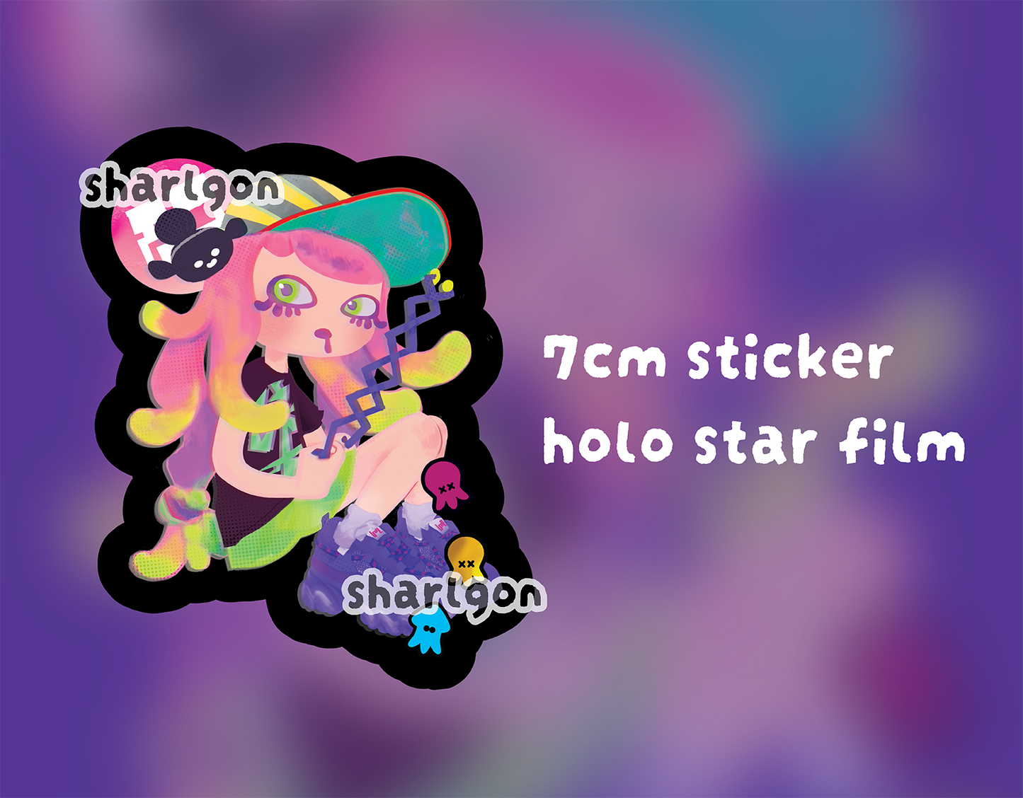 Ships from 22 June | Splatoon 3 Harmony Holo Star Sticker