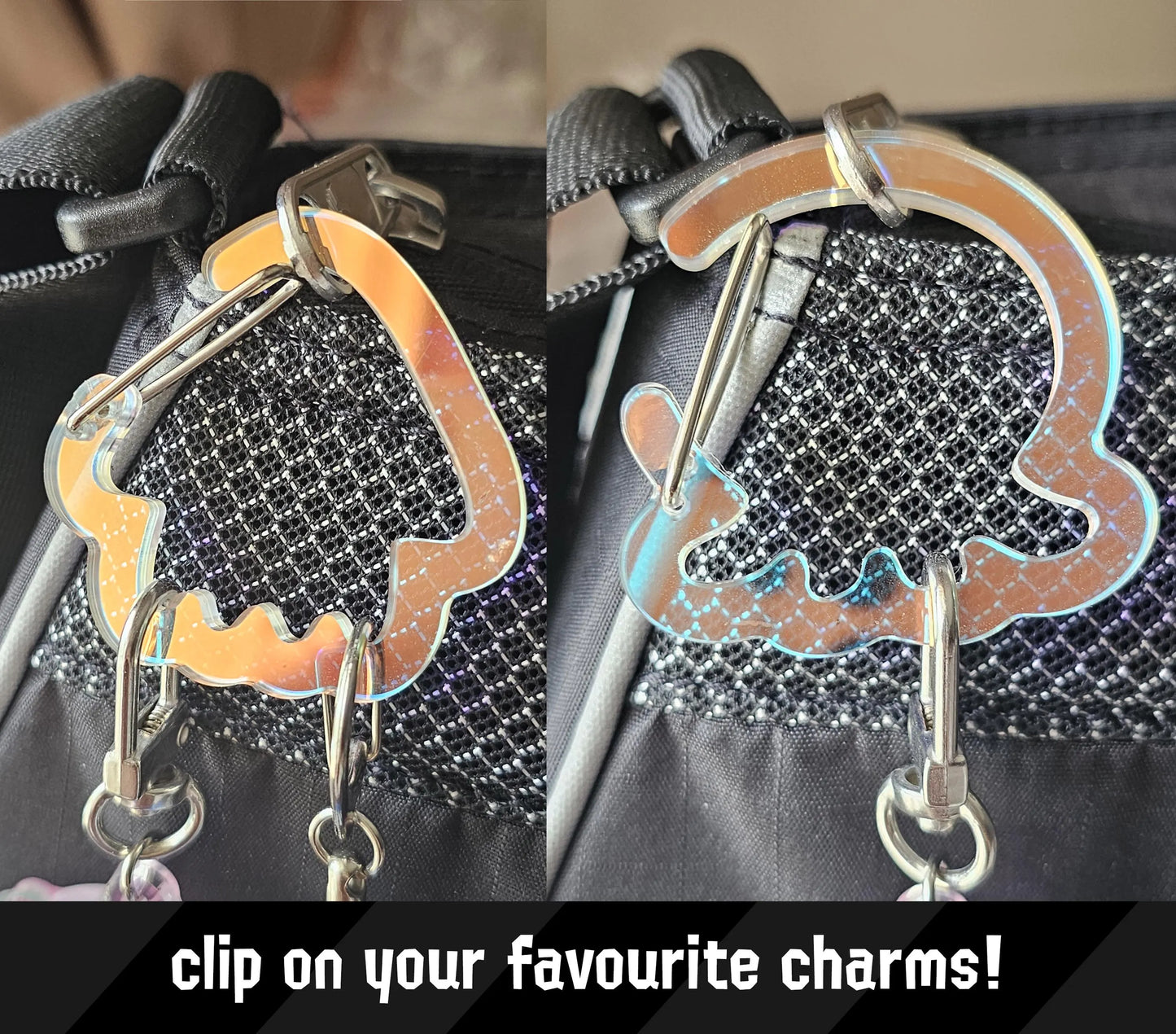 Squid or Octo Holo Carabiner