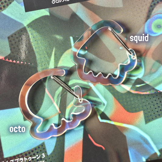 Squid or Octo Holo Carabiner