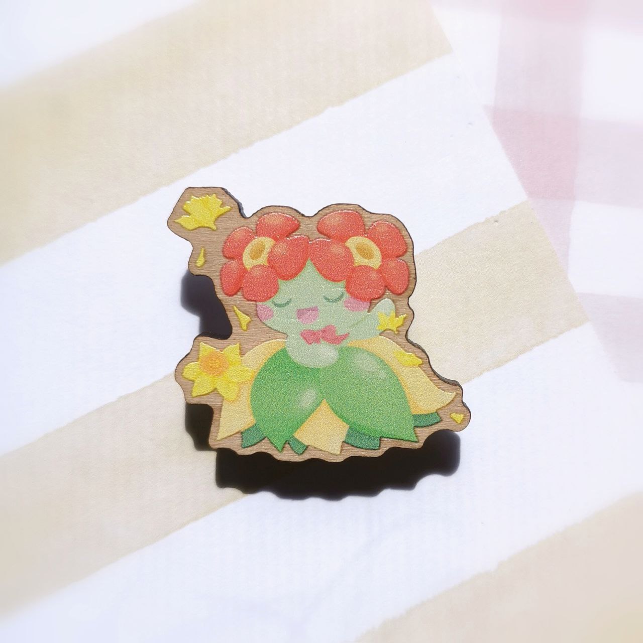 Spring Pokemon Wooden Pins