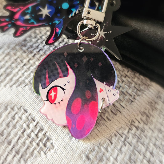 Splatoon Inkling Girl Piercing Acrylic Charm