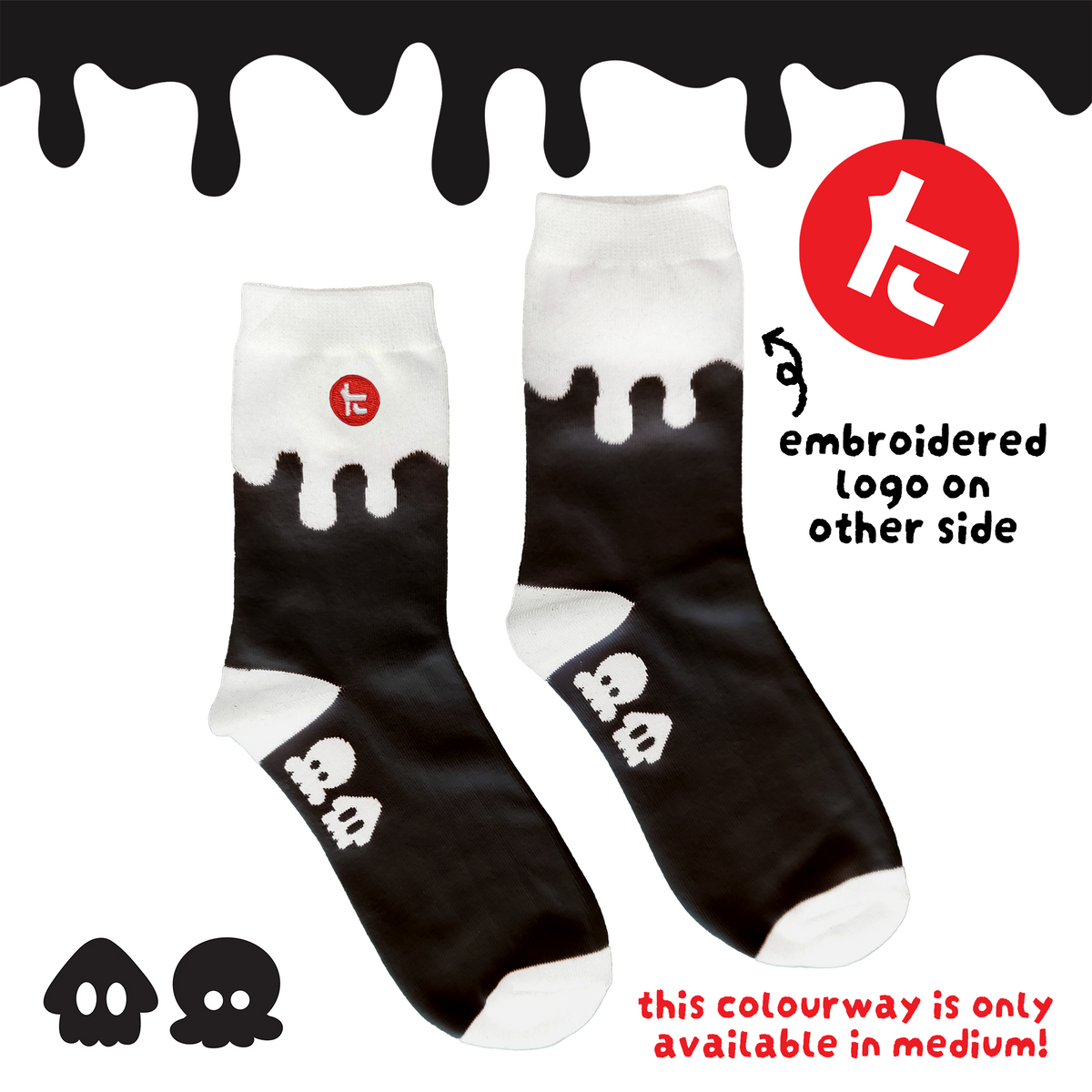 Ink Drip Socks