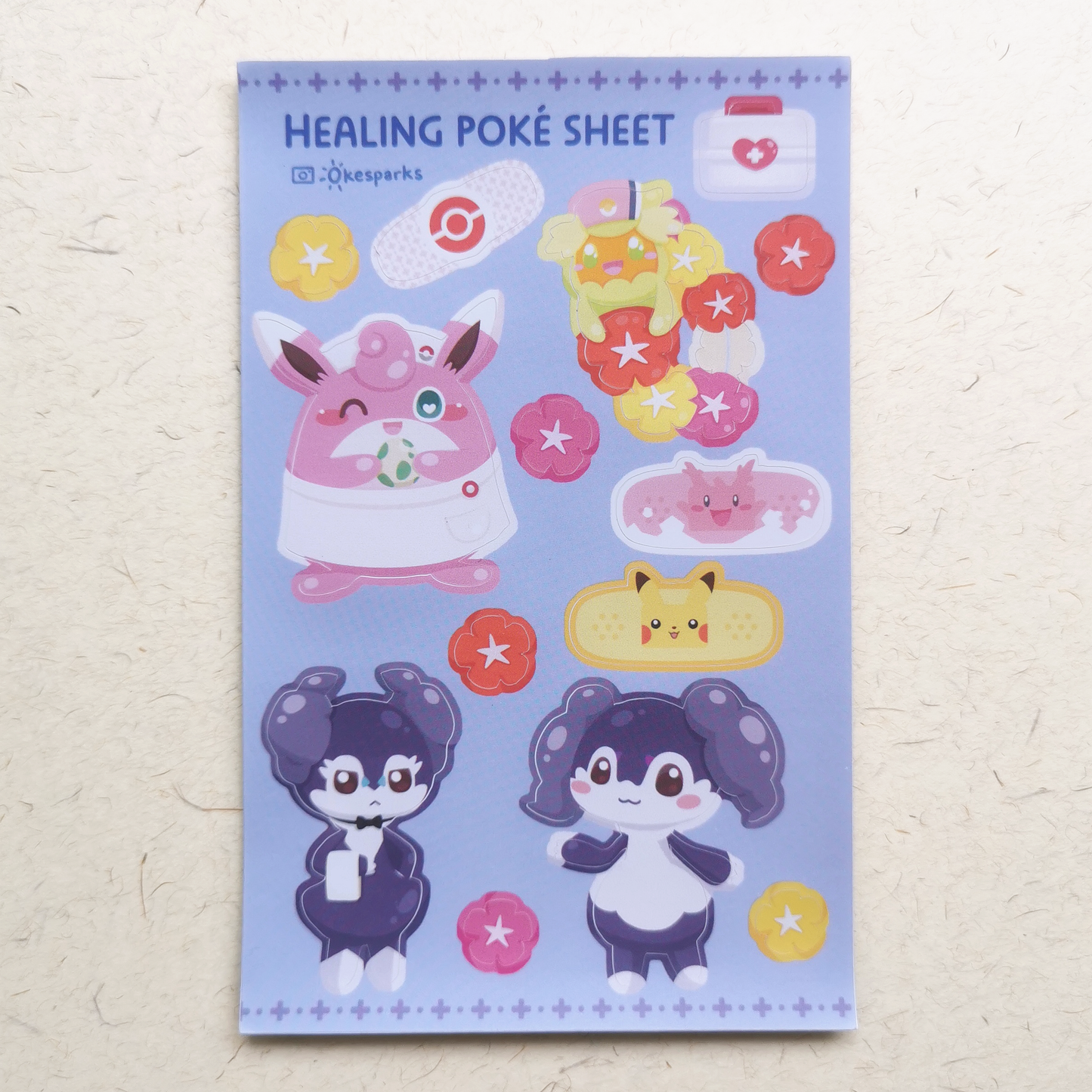 Healing Pokemon Sticker Sheets