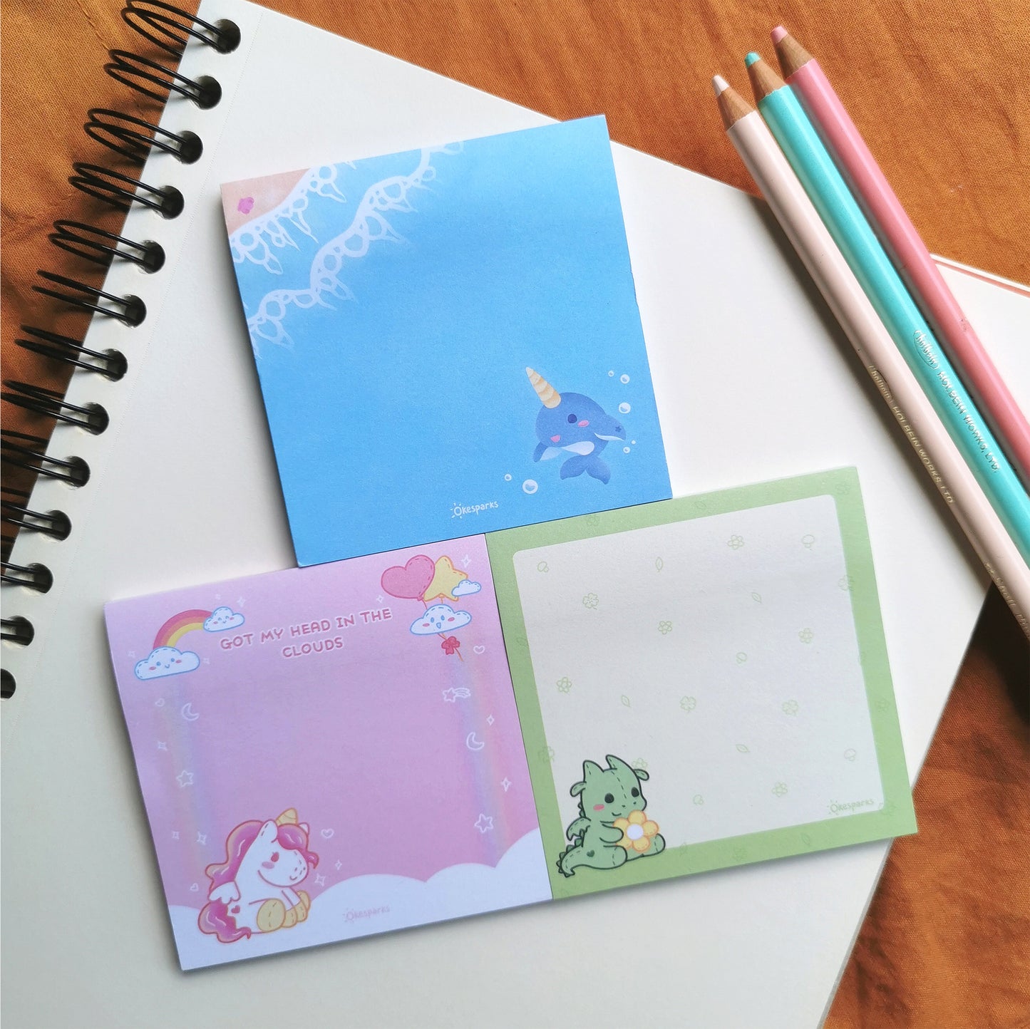 Hugs X Cuddles Unicorn Memo Note Pad