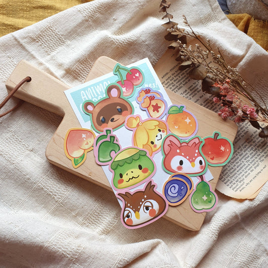 Animal Crossing Sticker Pack | Characters and Fruits