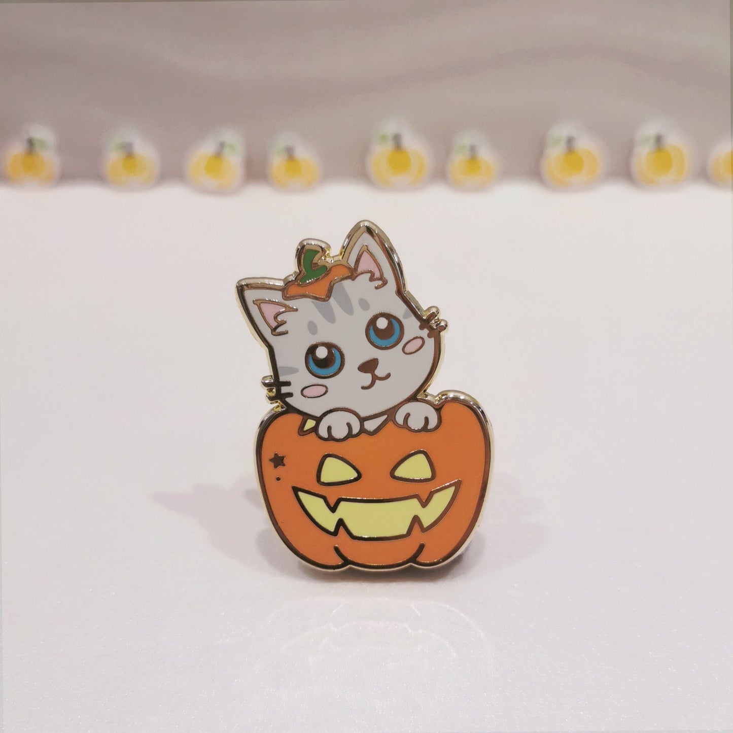 Witch'a Doing Halloween Shiba Inu & Cat Enamel Pins