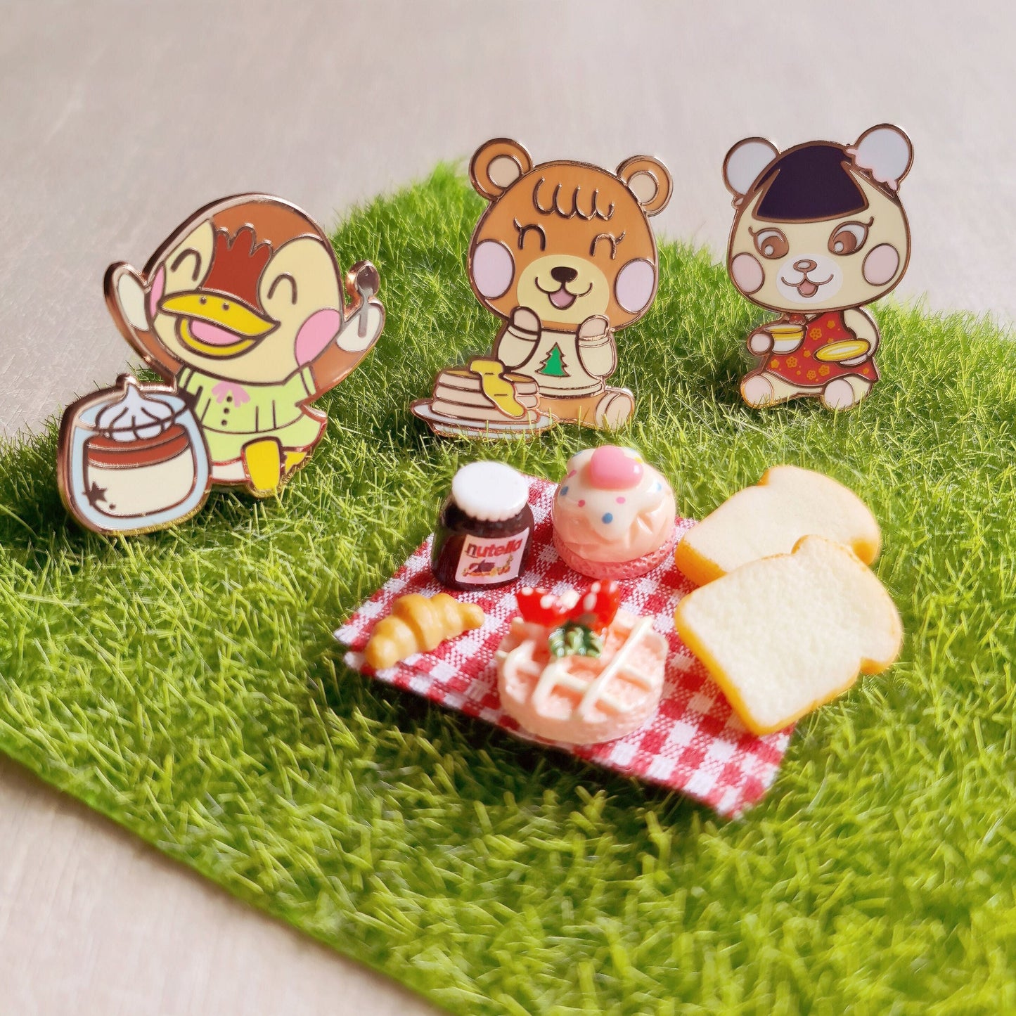 Animal Crossing Picnic Buddies Enamel Pins