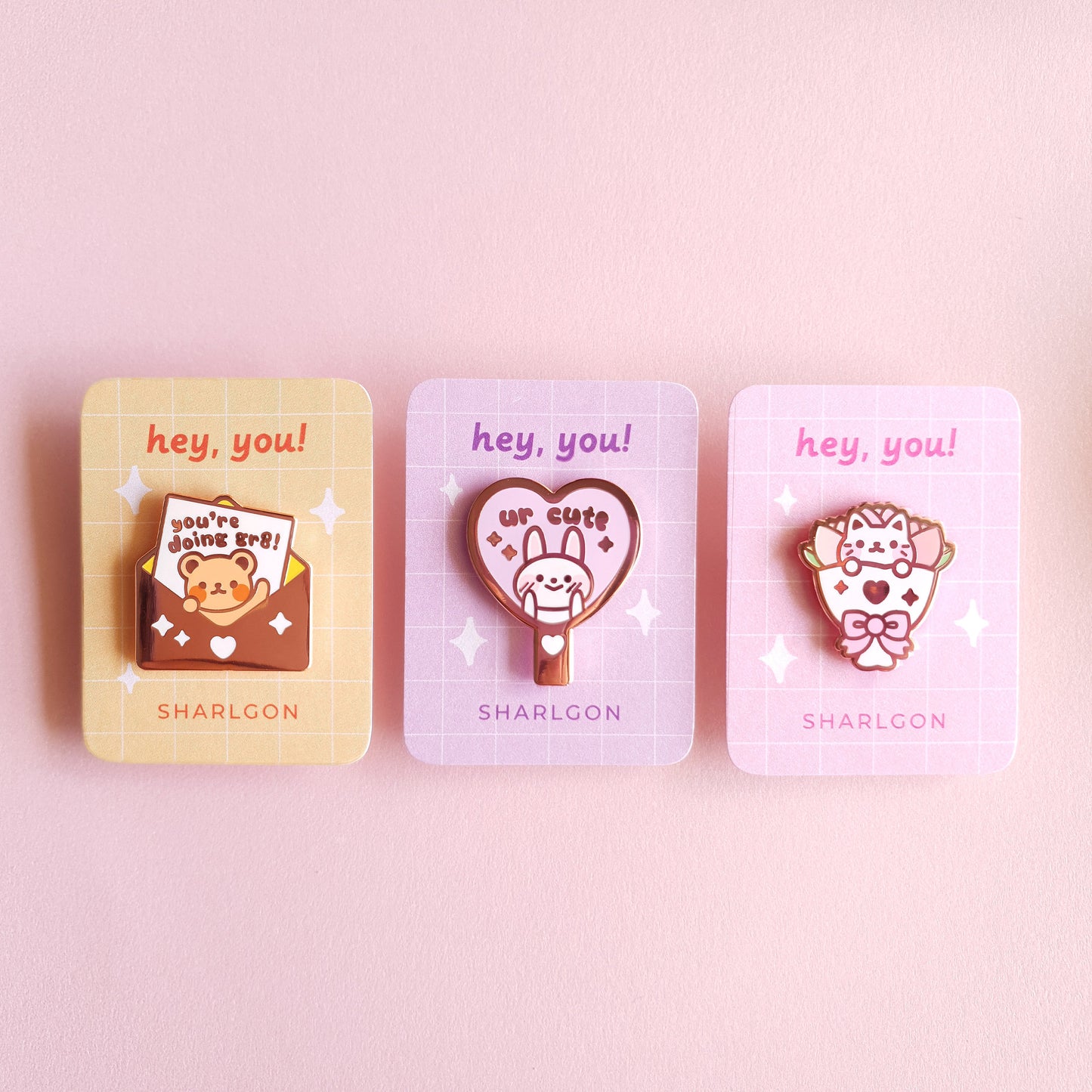 Hey you <3 Self Love Enamel Pins