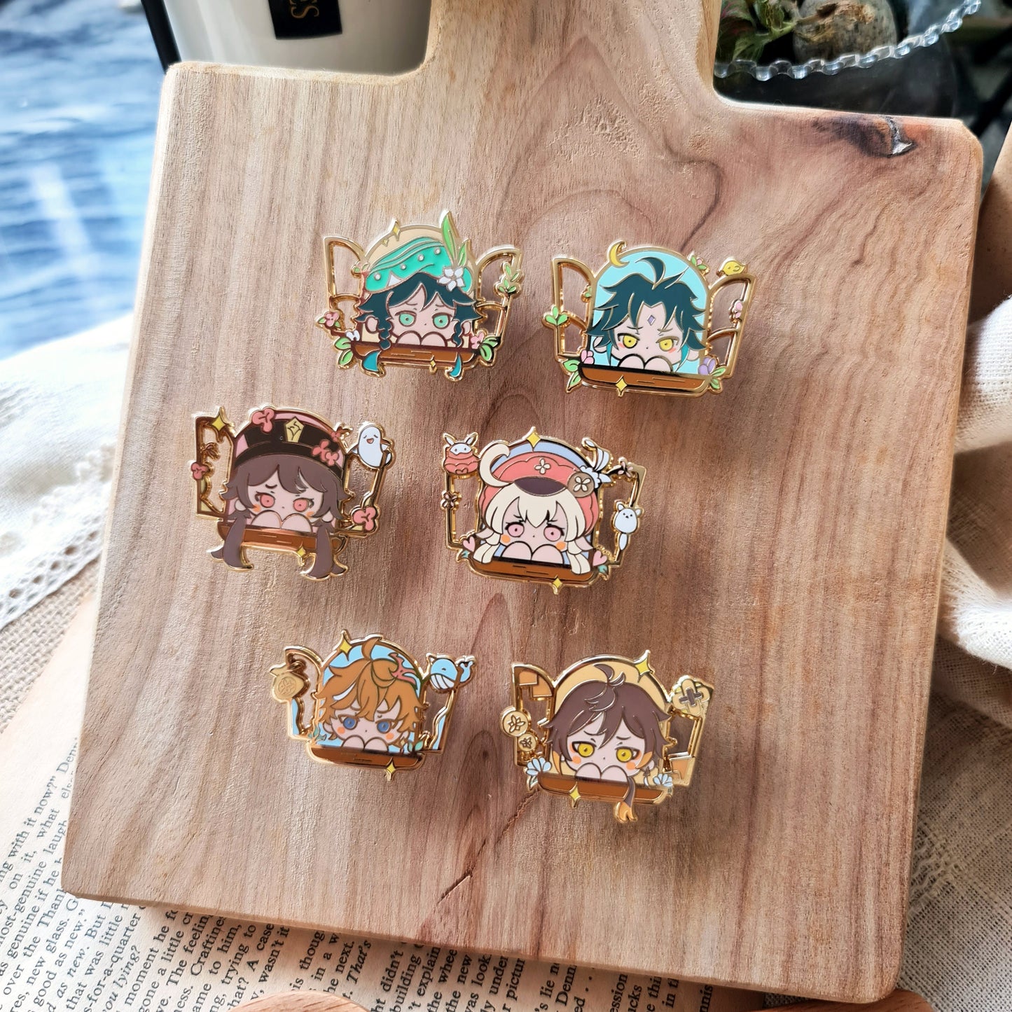 Klee | Genshin Hello Traveller! Clear Resin Enamel Pin Collection