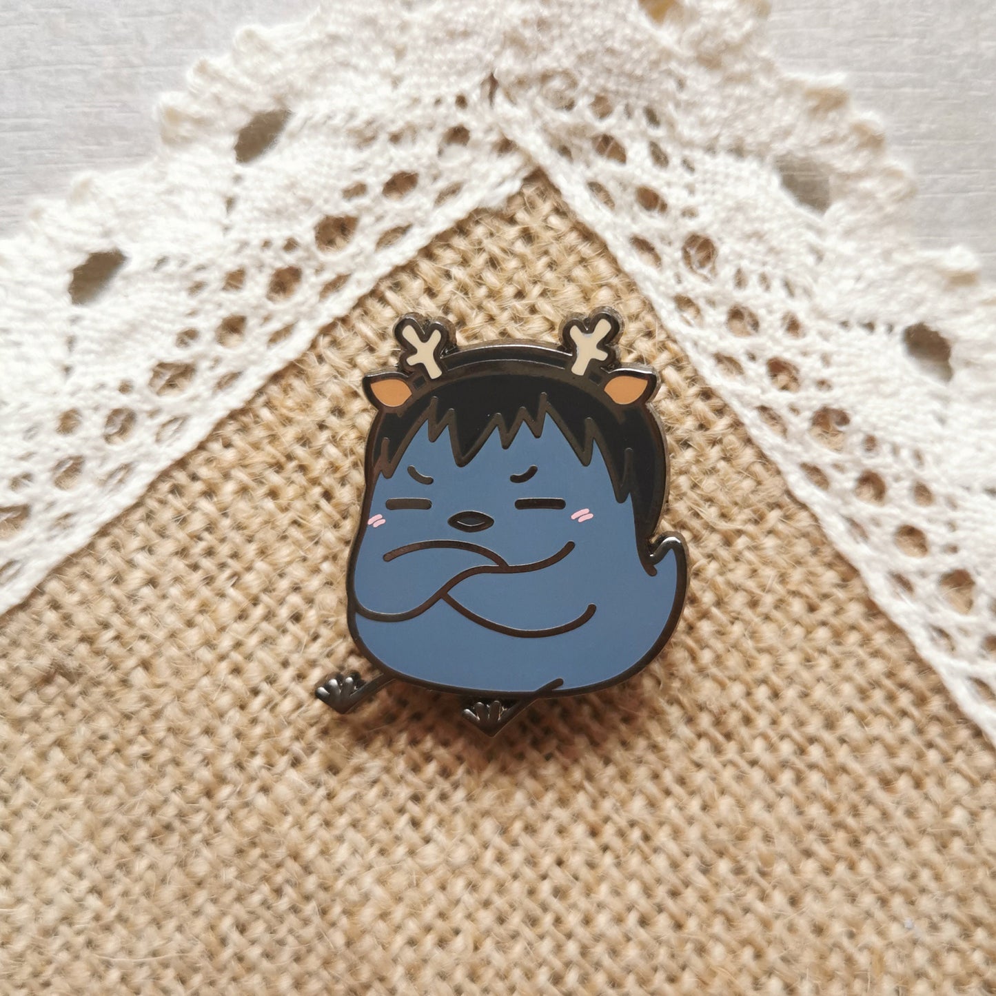 HQ Year 1s Karasuno Winter Birb Enamel Pin