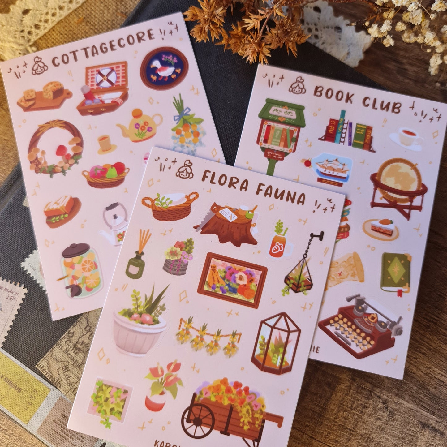 Cottagecore Hobbies Sticker Sheet – May 2021 Add-On Merch – Le Spirit  Designs