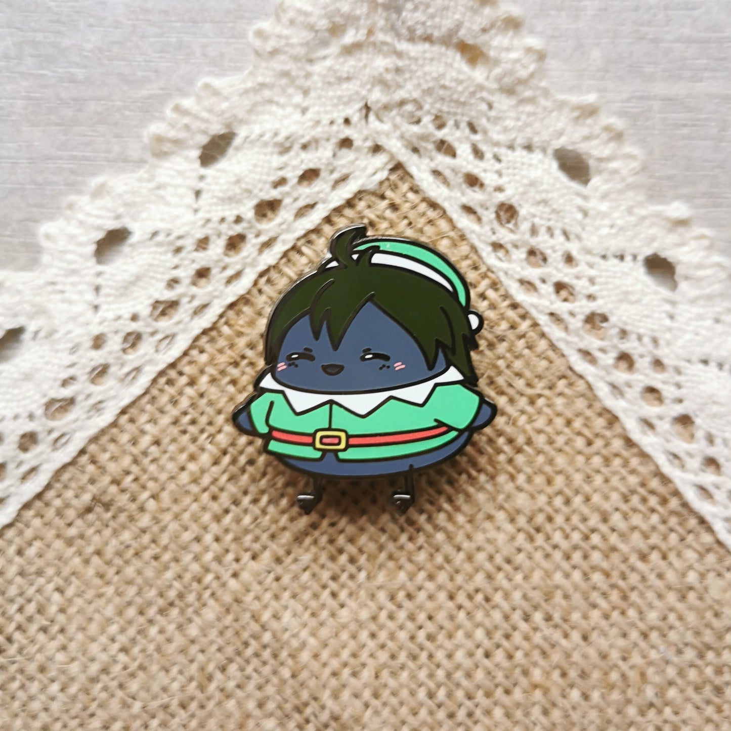 HQ Year 1s Karasuno Winter Birb Enamel Pin