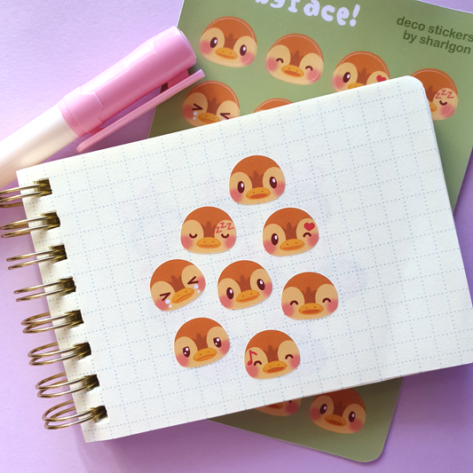 Animal Crossing Babyface Mini Deco Sticker Sheet | Series 2